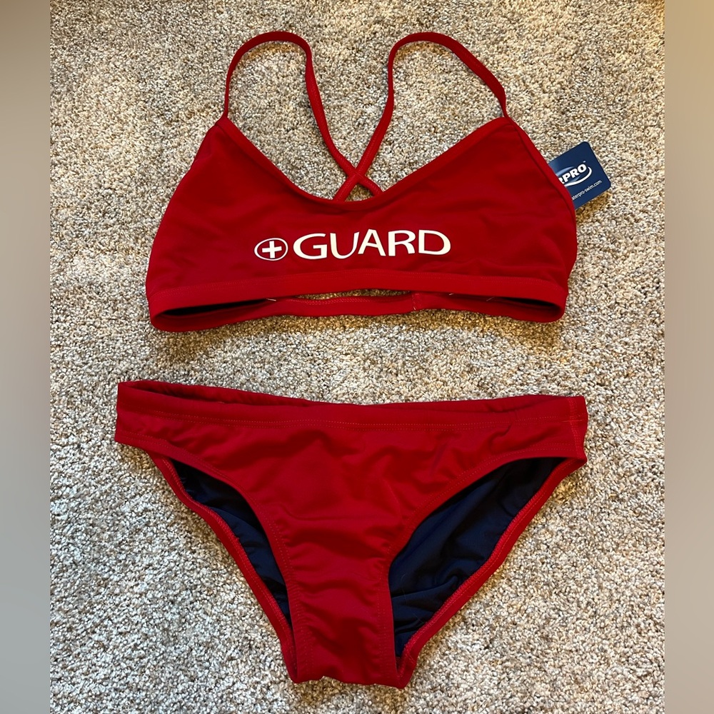 NWT Lifeguard Swimsuit Set